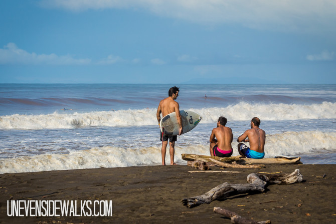 Surfers at the Beach in Costa Rica